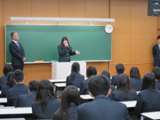 留学生合同進級式・帰国報告会