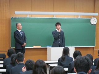 留学生合同進級式・帰国報告会